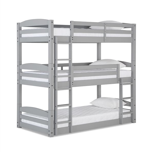 black and white bunk beds