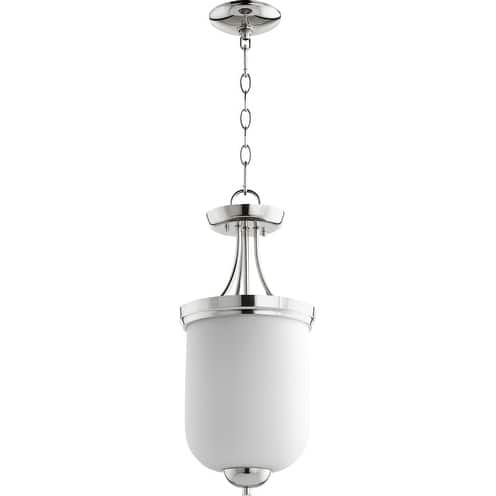 Enclave 2-light Pendant - Polished/Nickel Finish