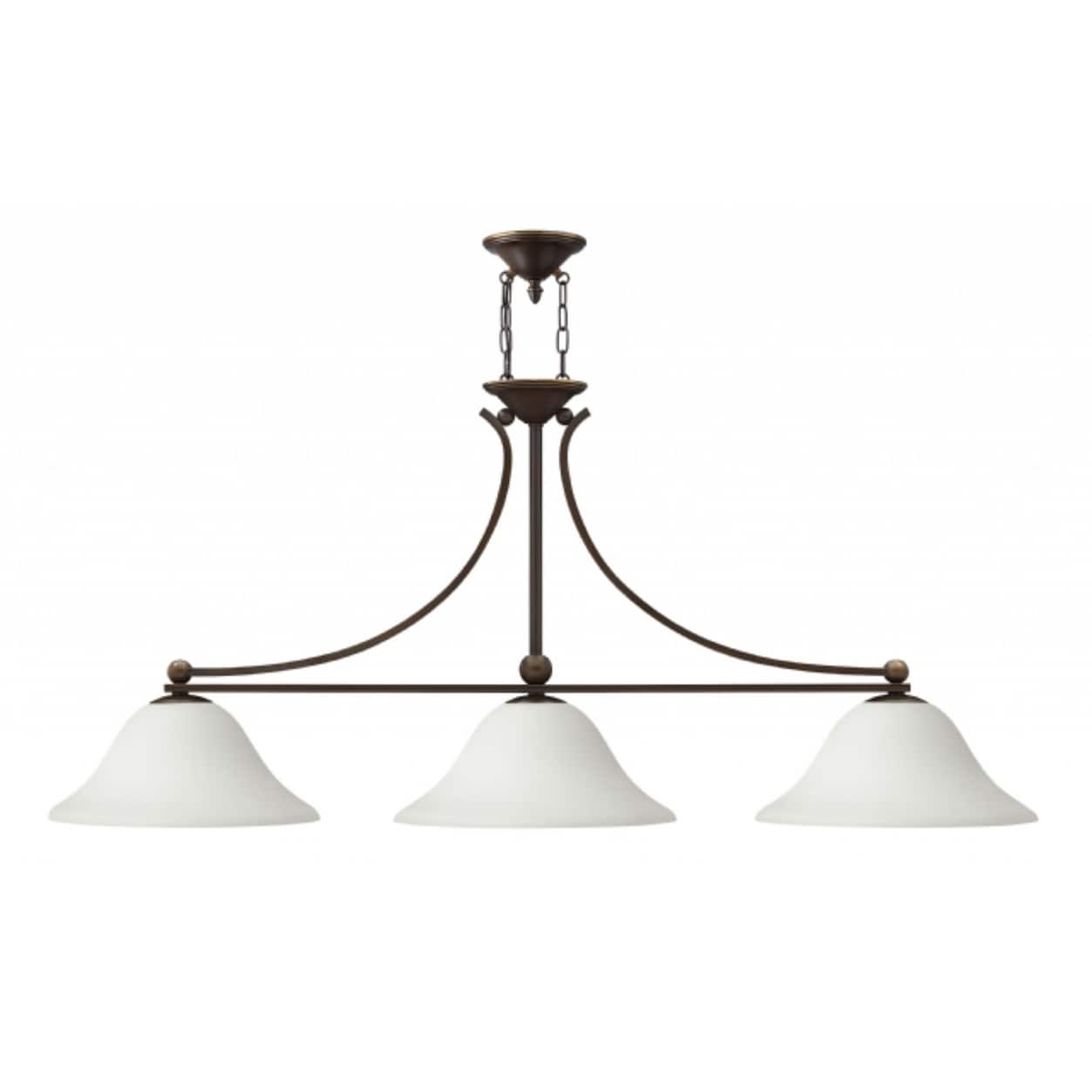 Hinkley Bolla 3-Light Chandelier in Olde Bronze with Opal - Chandeliers For Bedrooms by Overstock.com