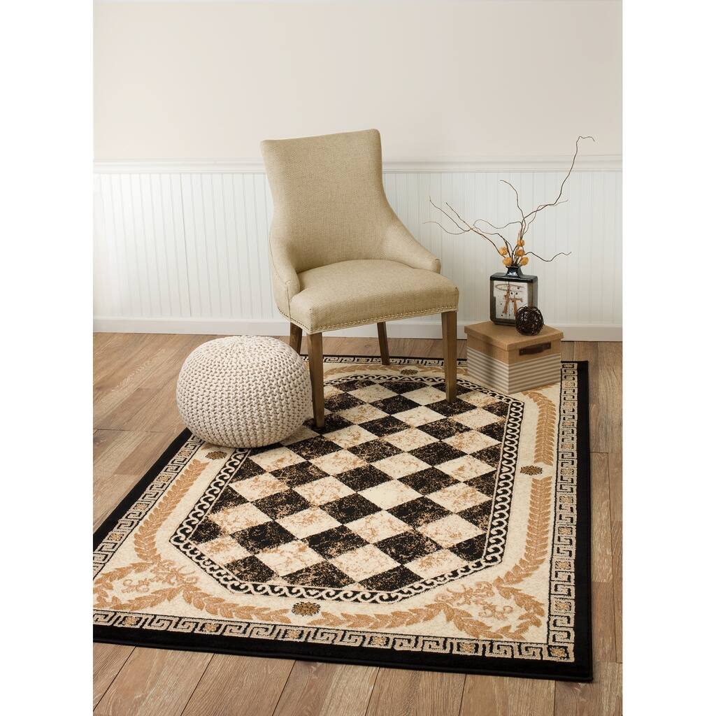 Summit Black Diamond Area Rug - 3'8" x 5'