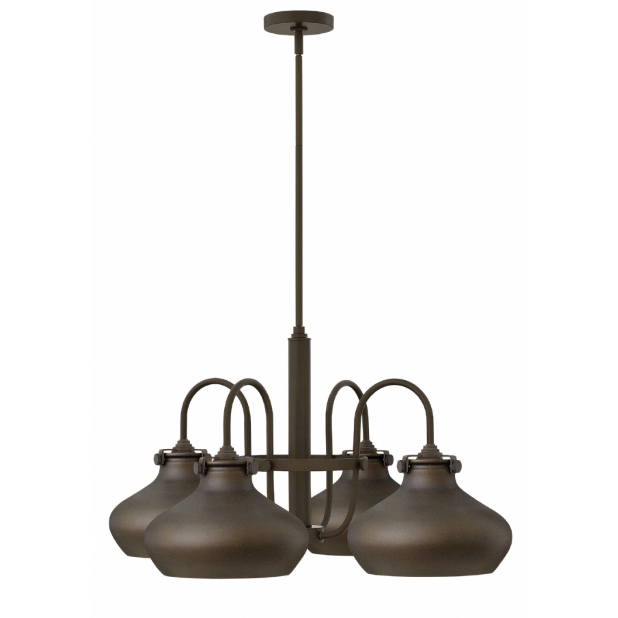 Hinkley Congress 4-Light Chandelier in Oil Rubbed Bronze - Chandeliers For Bedrooms by Overstock.com