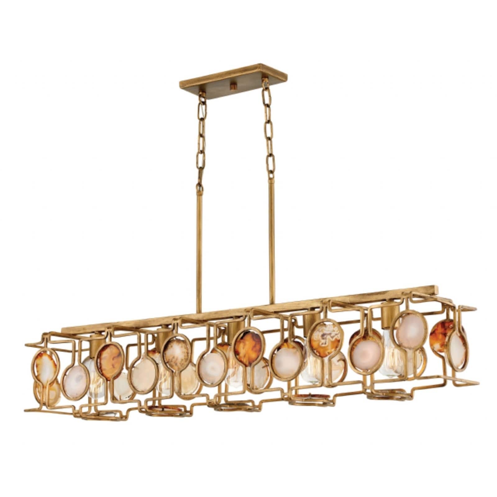 Fredrick Ramond Lucia 5-Light Chandelier in Burnished Gold - Chandeliers For Bedrooms by Overstock.com