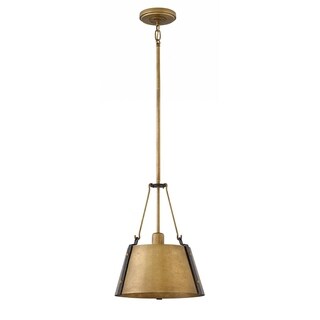 Hinkley Cartwright 1-Light Pendant in Rustic Brass