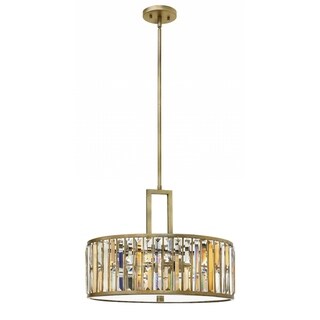 Fredrick Ramond Gemma 3-Light Chandelier in Silver Leaf