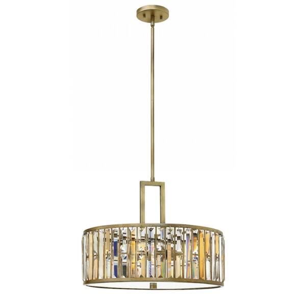 slide 1 of 1, Fredrick Ramond Gemma 3-Light Chandelier in Silver Leaf