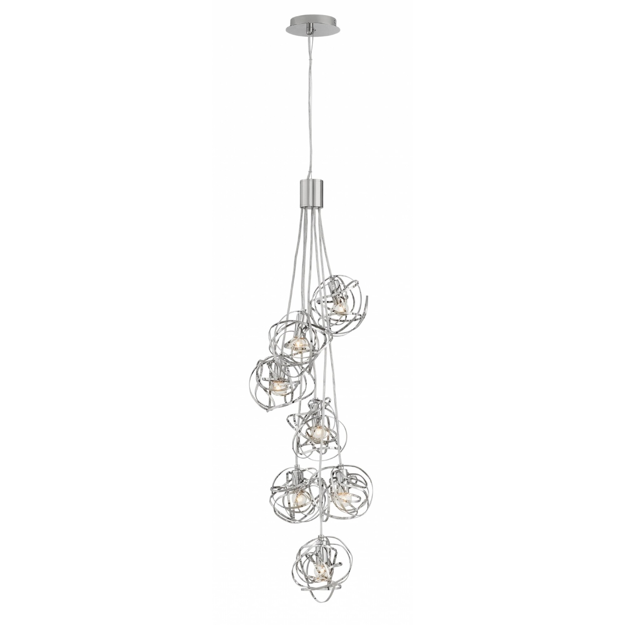 Fredrick Ramond Rumor 7-Light Chandelier in Polished Nickel - Chandeliers For Bedrooms by Overstock.com