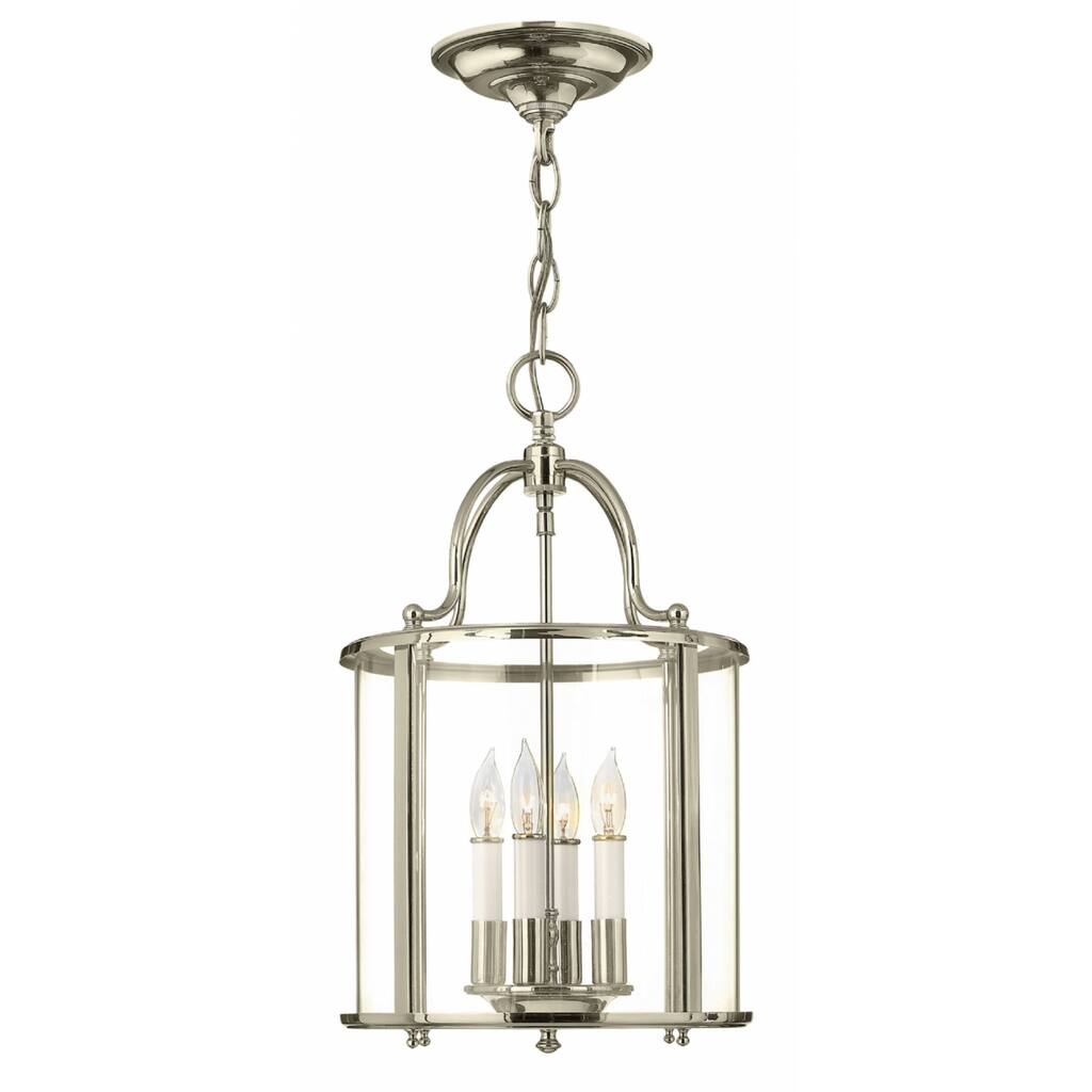 Hinkley Gentry 4-Light Chandelier in Polished Nickel