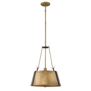 Hinkley Cartwright 1-Light Chandelier in Rustic Brass