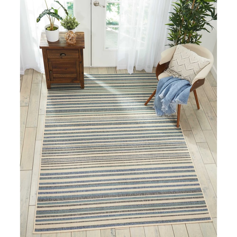 Nourison Lido Beach Striped Area Rug