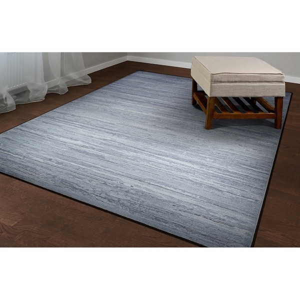 Chapman Waves Gray Area Rug - 6'6" x 9'6"