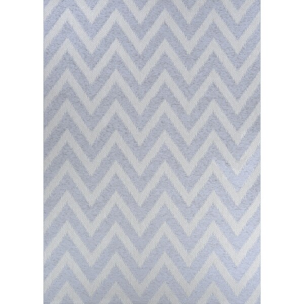 Woodland Steppe Gray Indoor/Outdoor Area Rug - 3'9" x 5'6"