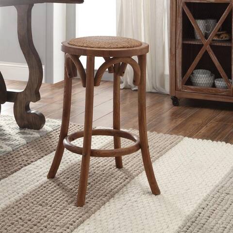 Flint Walnut Backless Counter Stool - N/A