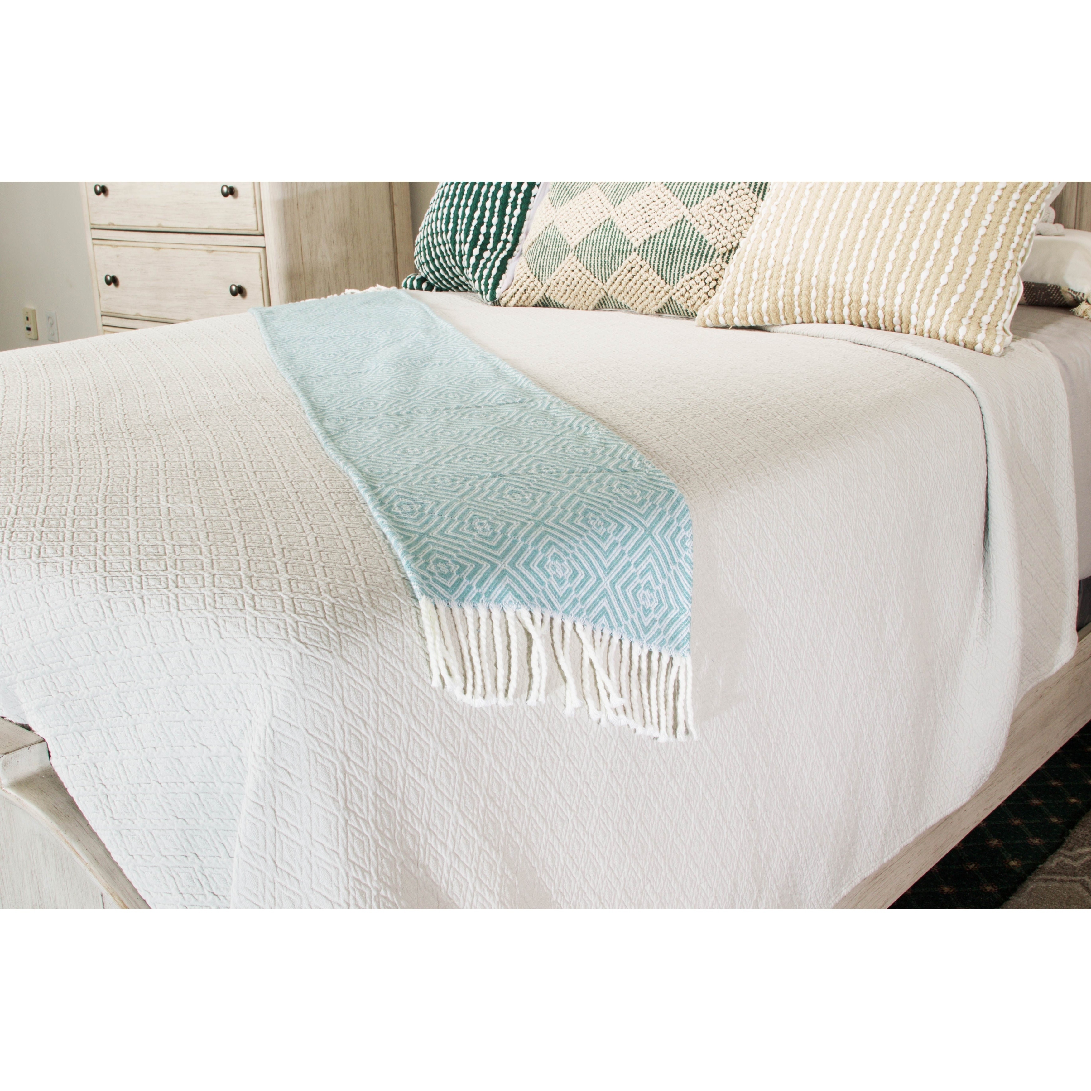 Diamante European Matelasse Coverlets Overstock 21639387 White Twin