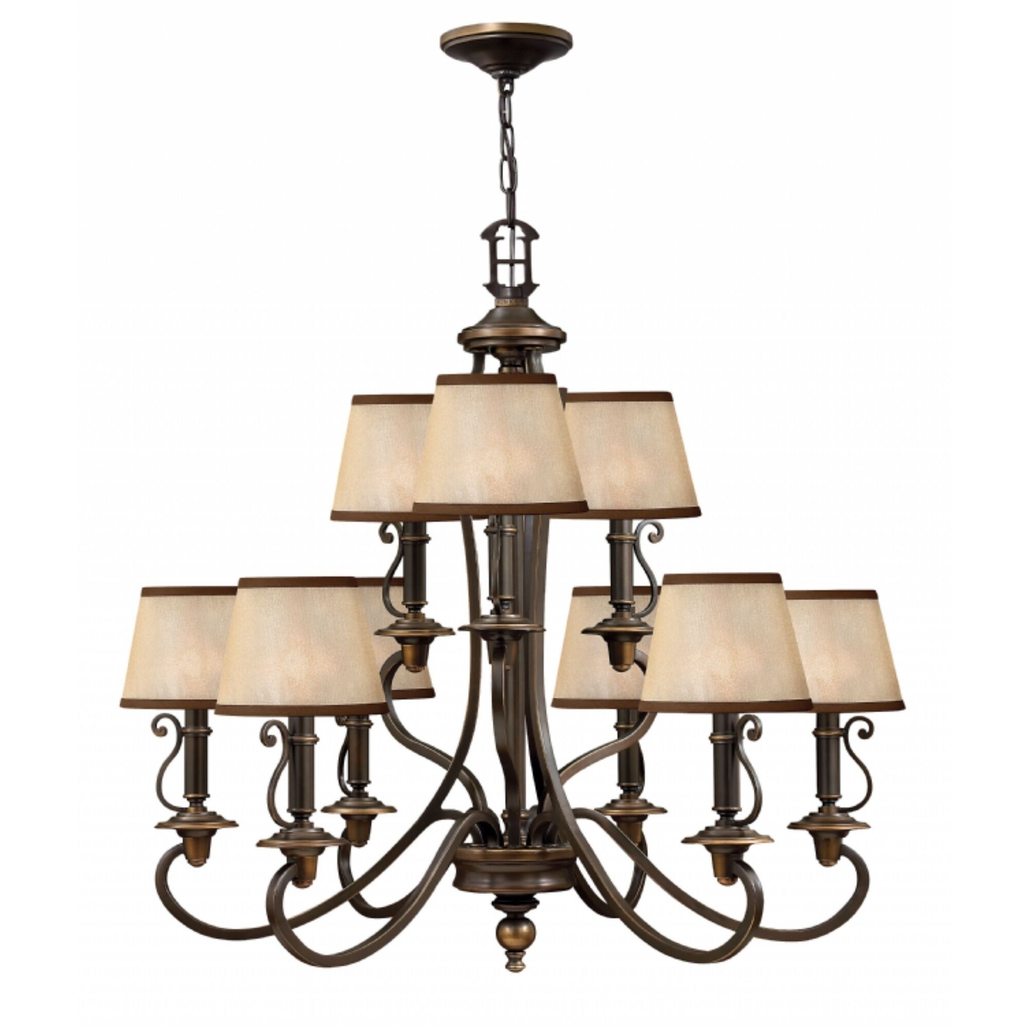 Hinkley Plymouth 9-Light Chandelier in Olde Bronze - Chandeliers For Bedrooms by Overstock.com