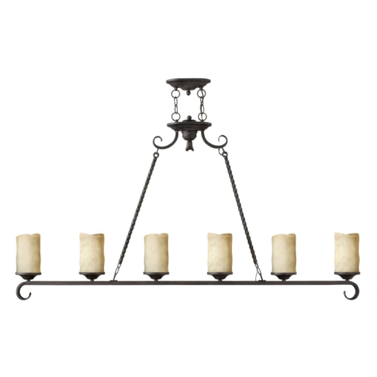 Hinkley Casa 6-Light Chandelier in Olde Black - Chandeliers For Bedrooms by Overstock.com