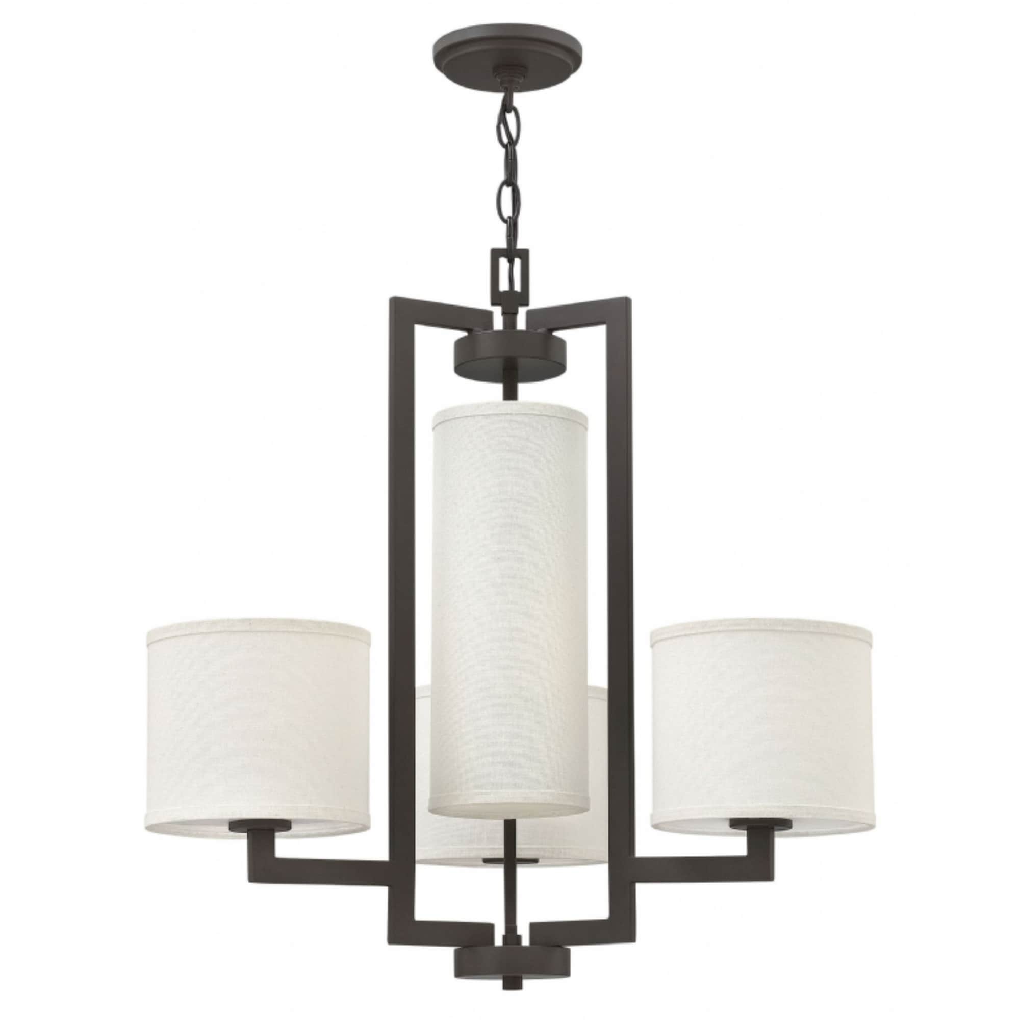 Hinkley Hampton 4-Light Chandelier in Buckeye Bronze - Chandeliers For Bedrooms by Overstock.com