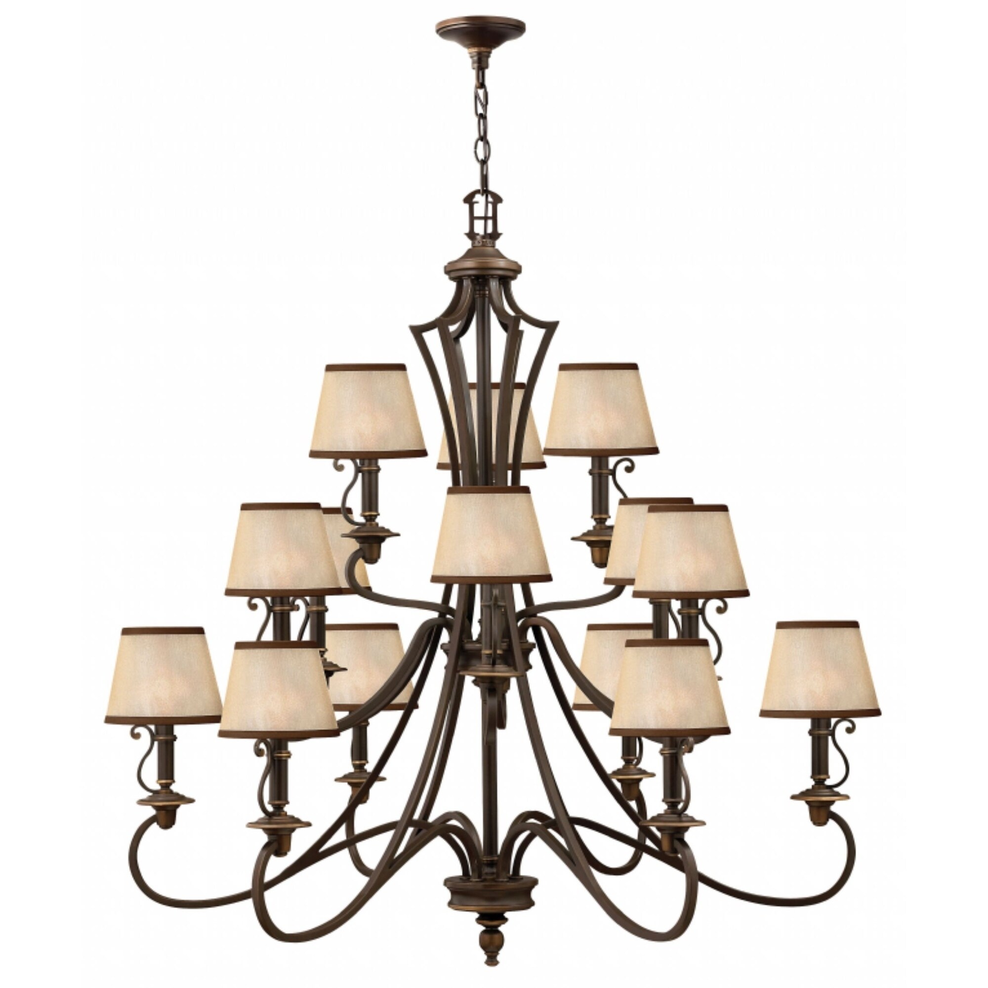 Hinkley Plymouth 15-Light Chandelier in Olde Bronze - Chandeliers For Bedrooms by Overstock.com