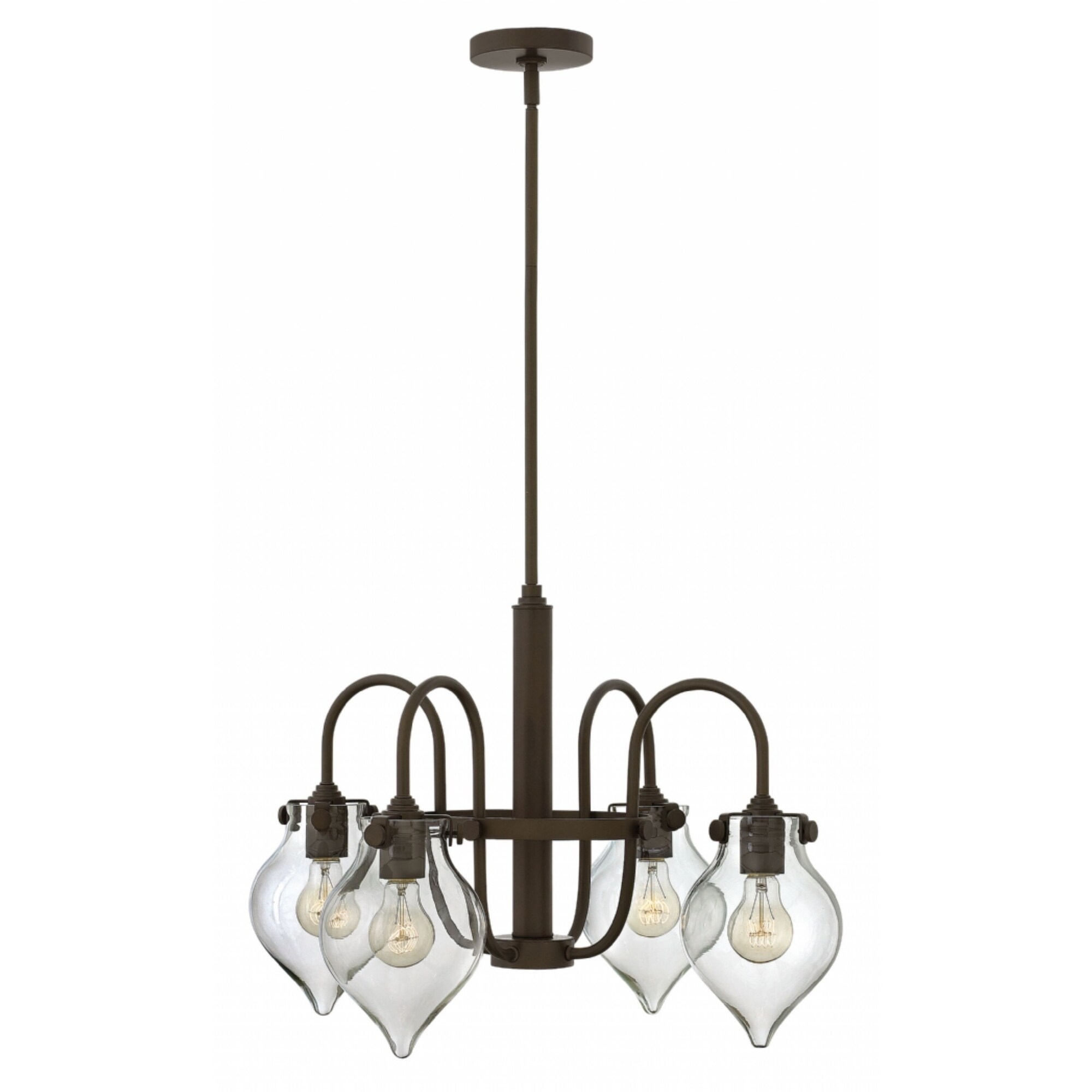 Hinkley Congress 4-Light Chandelier in Oil Rubbed Bronze - Chandeliers For Bedrooms by Overstock.com