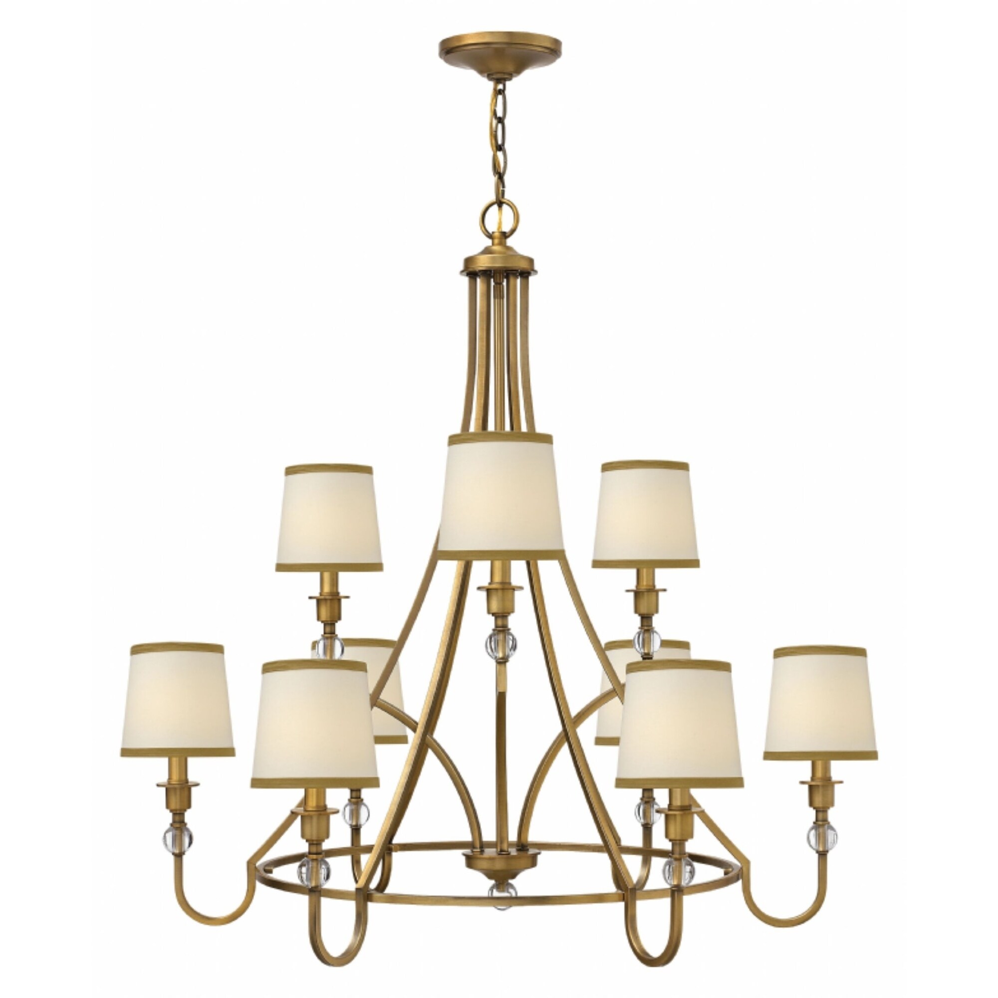 Hinkley Morgan 9-Light Chandelier in Brushed Bronze - Chandeliers For Bedrooms by Overstock.com