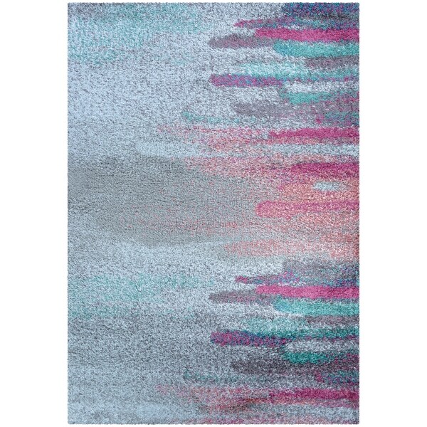 Shop Dulcet Sunrise Teal-Pink Area Rug - 9'10" x 12'10 ...