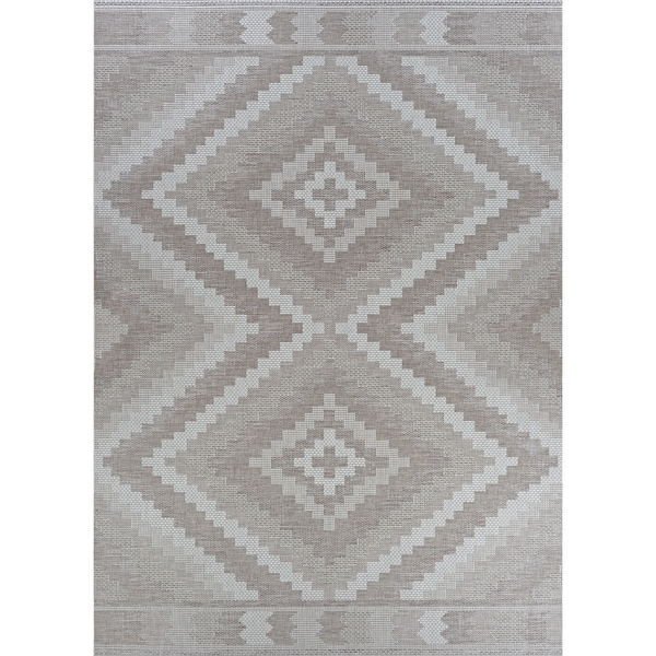 Jagher Tripoli Tan Indoor/Outdoor Area Rug - 2' x 3'7"