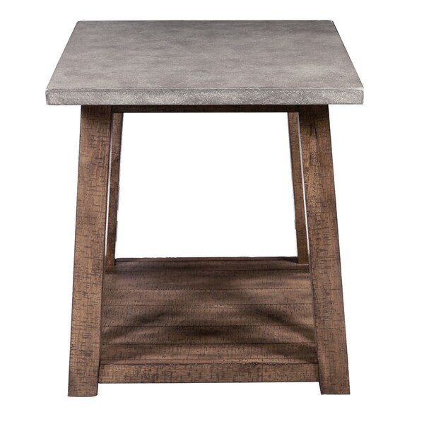 Farmhouse End Table， Modern Walnut Stain並行輸入 :B075K2G8W8