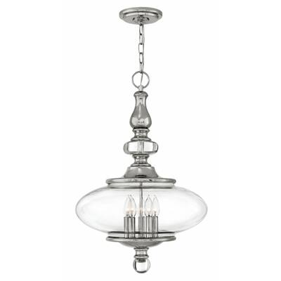 Hinkley Wexley 5-Light Chandelier in Polished Nickel