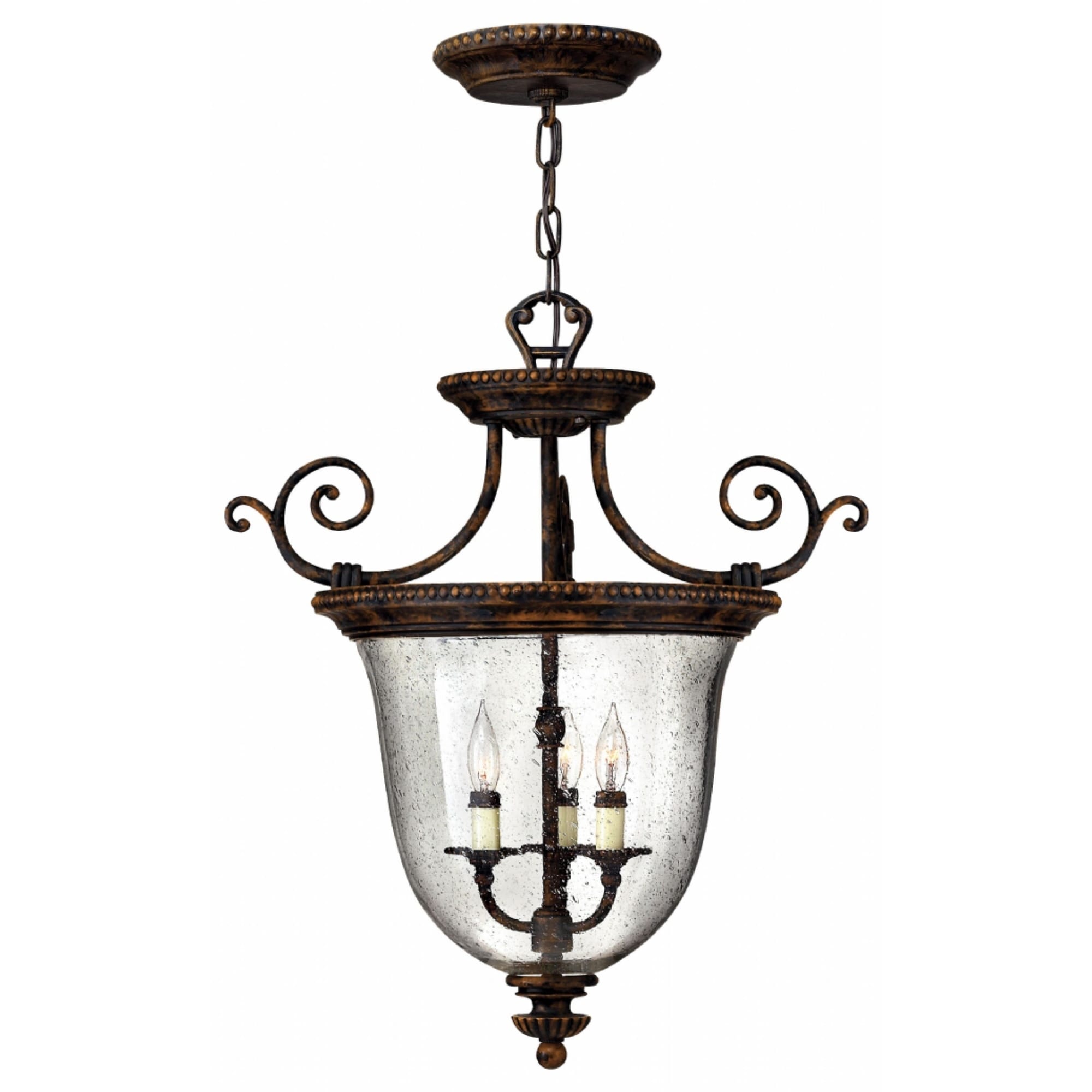 Hinkley Rockford 3-Light Chandelier in Forum Bronze - Chandeliers For Bedrooms by Overstock.com