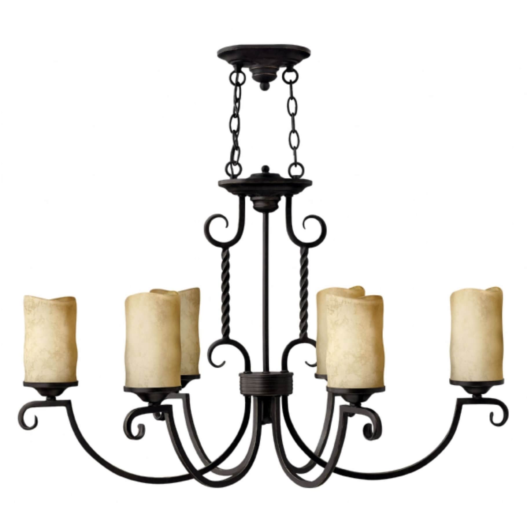 Hinkley Casa 6-Light Chandelier in Olde Black - Chandeliers For Bedrooms by Overstock.com