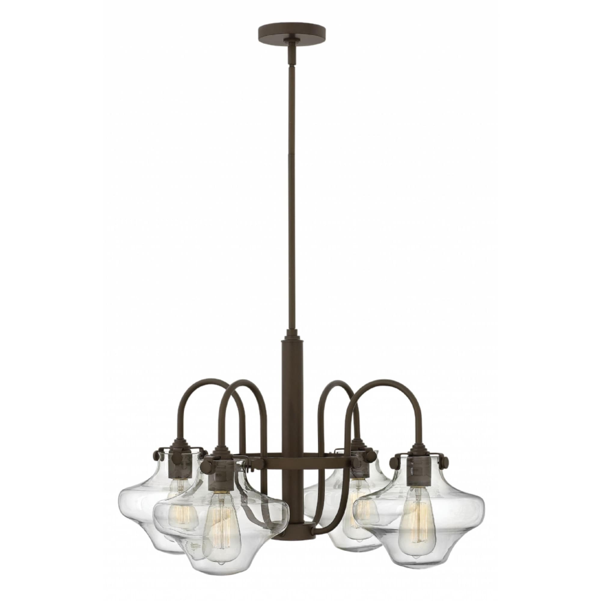 Hinkley Congress 4-Light Chandelier in Oil Rubbed Bronze - Chandeliers For Bedrooms by Overstock.com