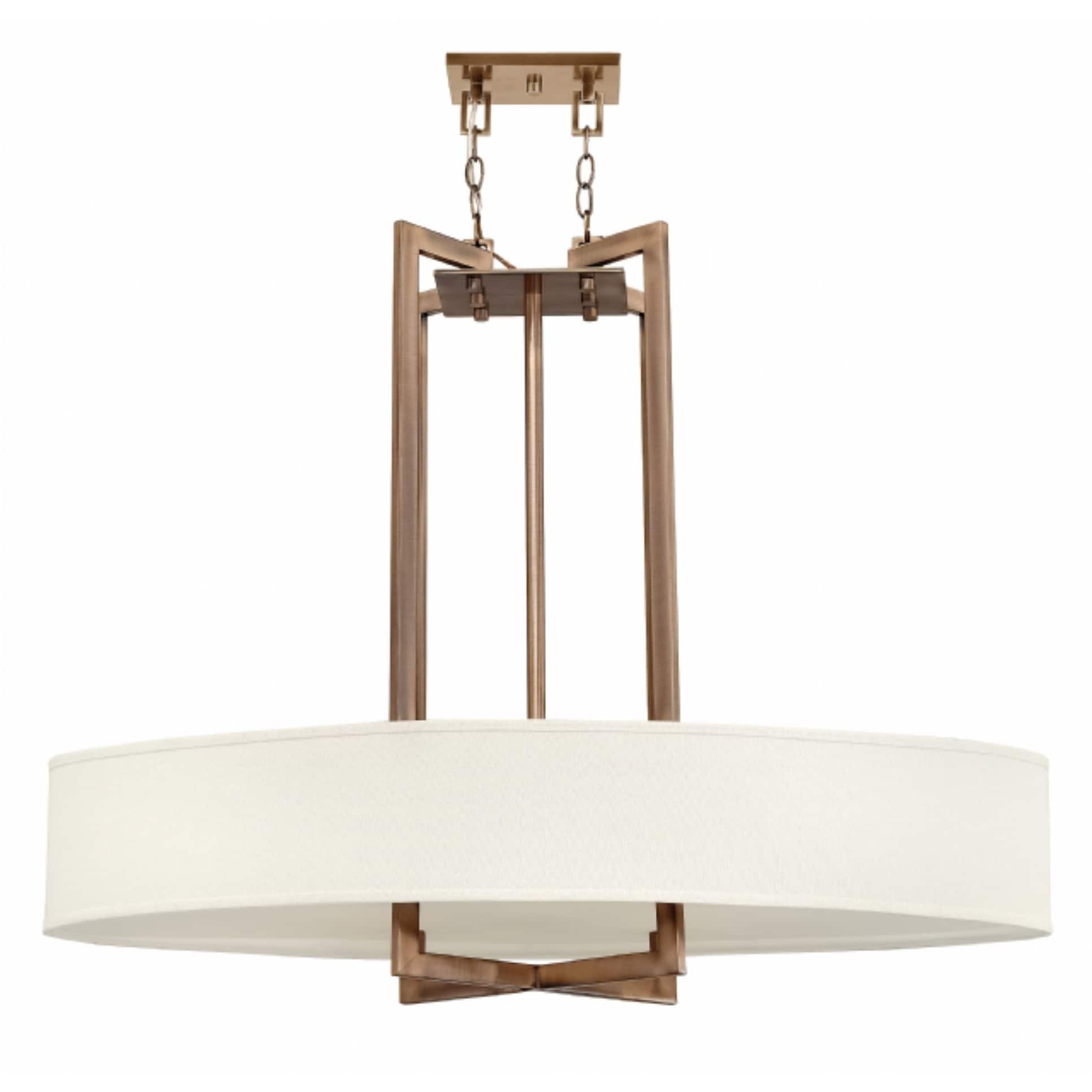 Hinkley Hampton 4-Light Chandelier in Brushed Bronze - Chandeliers For Bedrooms by Overstock.com