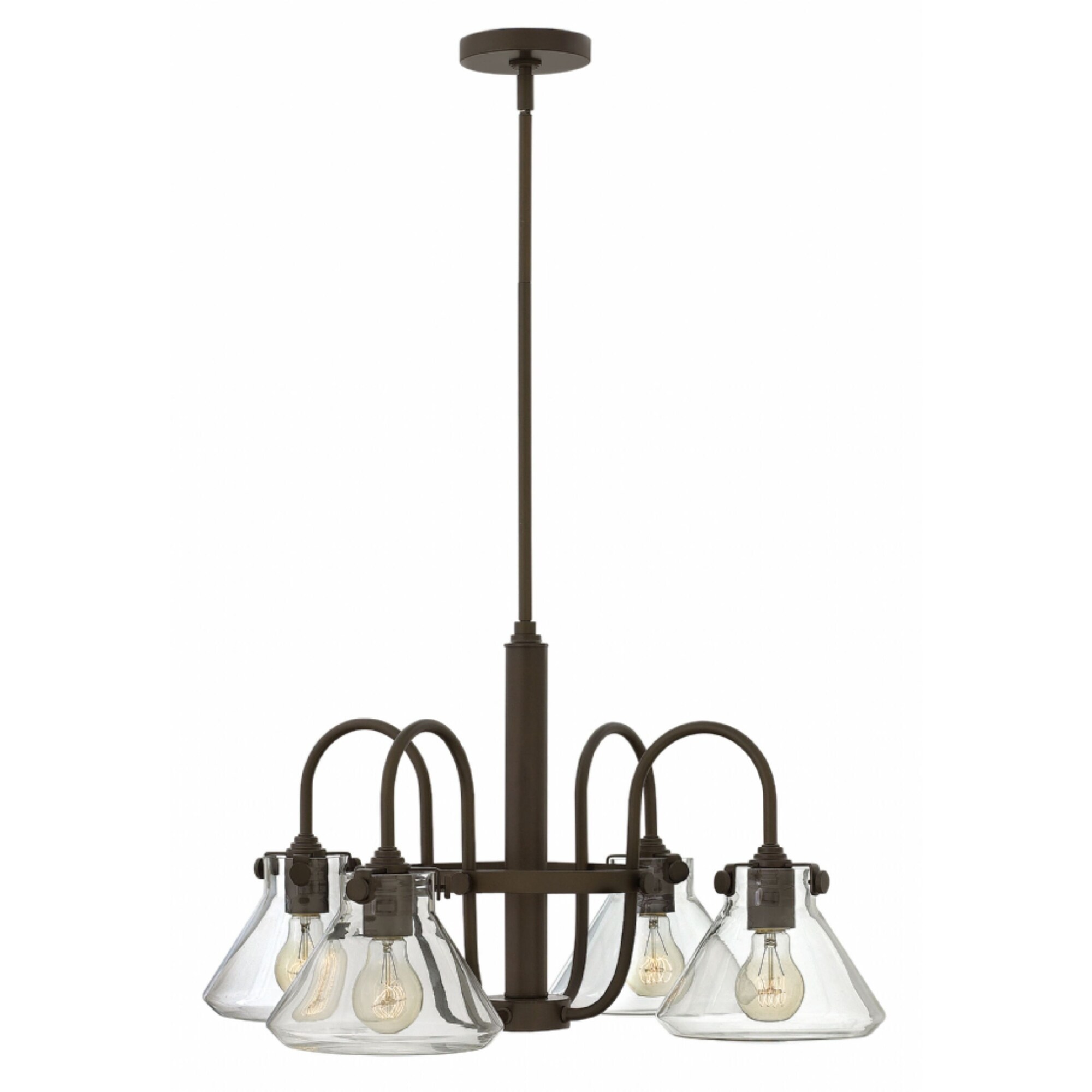 Hinkley Congress 4-Light Chandelier in Oil Rubbed Bronze - Chandeliers For Bedrooms by Overstock.com
