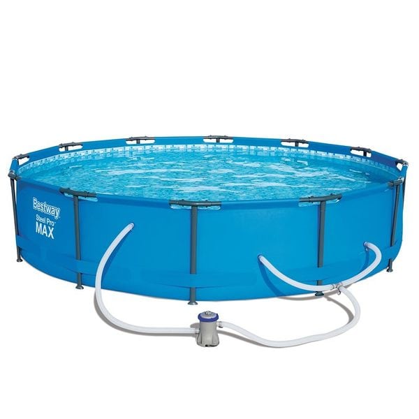 Shop Bestway Steel Pro Max Swimming Pool Set With 330 Gph Filter