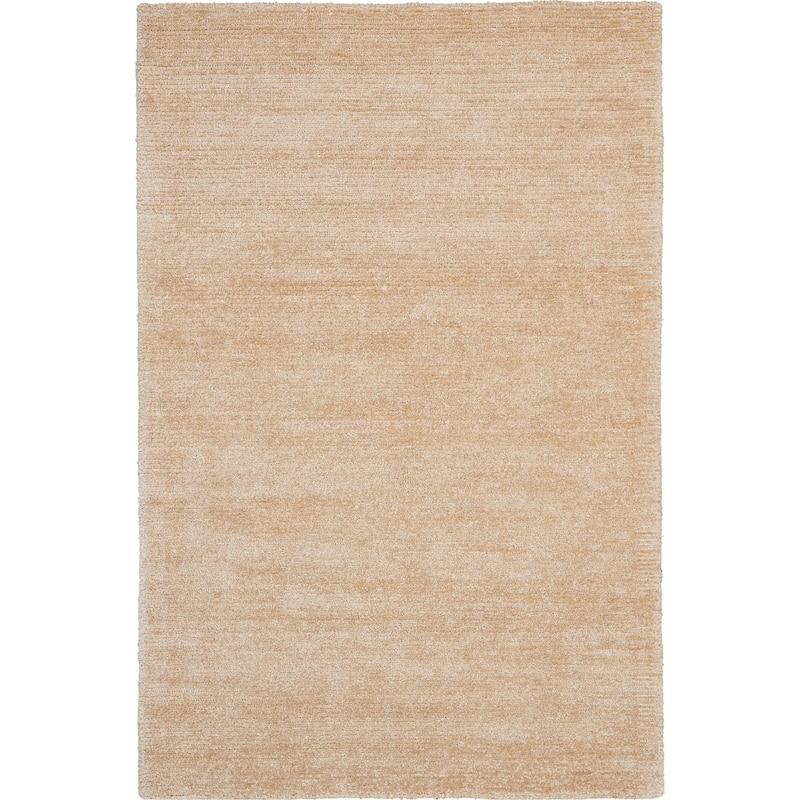 Nourison Weston Textured Contemporary Solid Ombre Area Rug - 8' x 10'6" - Linen