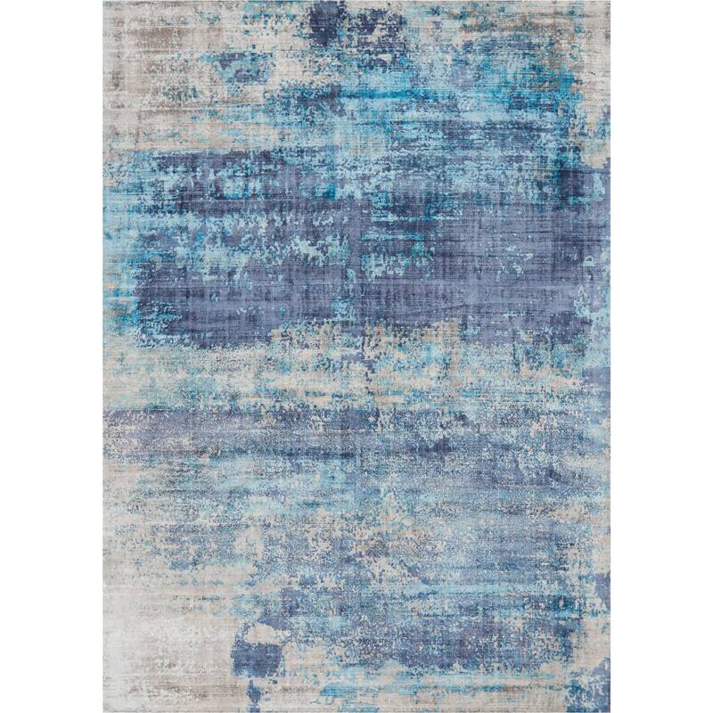 Nourison Accent Decor/Xmas 607JT Accent Rug - Teal - 9' x 12' - Rectangle