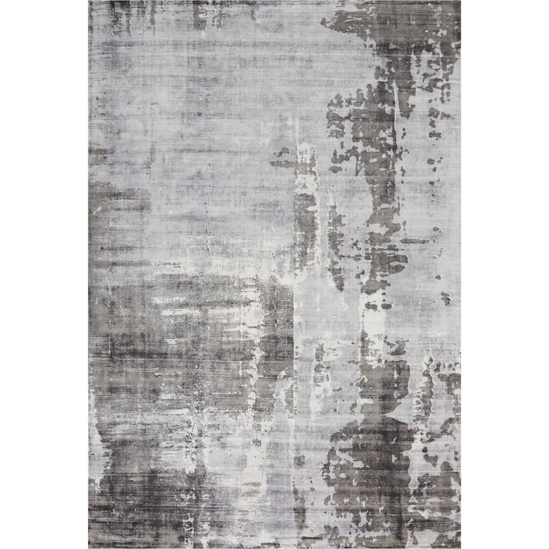 Nourison Accent Decor/Xmas Accent Rug - Grey - 5'3" x 7'5" - Runner/Rectangle