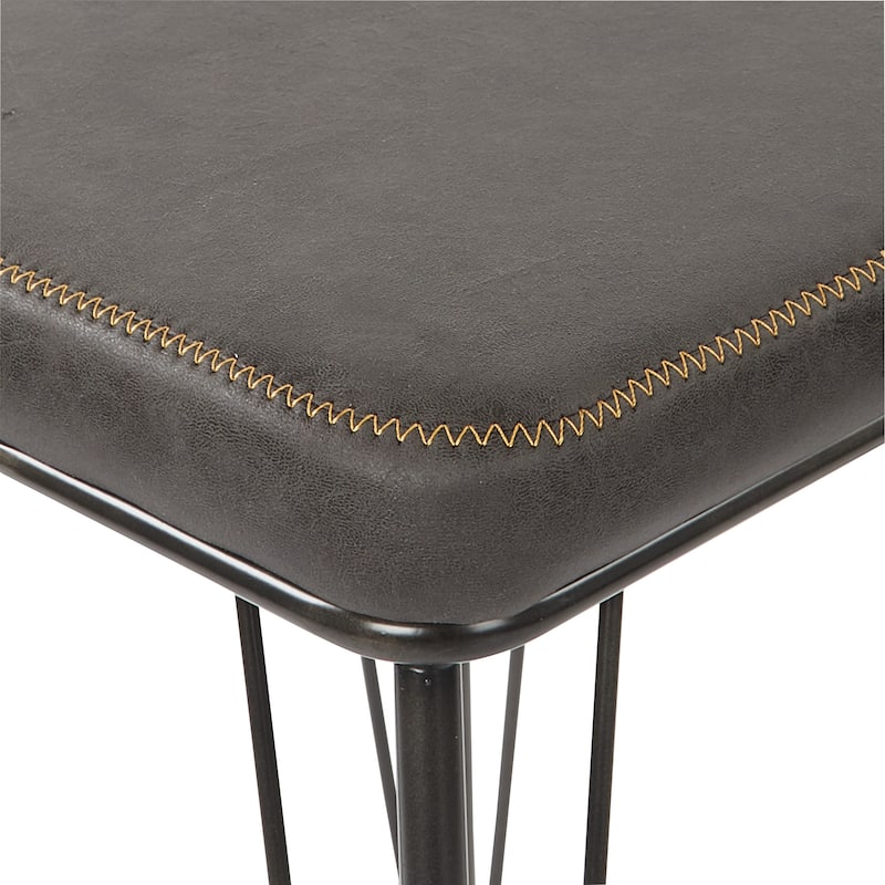 Mayson 26" Counter Stool with Industrial Steel Finish - 2 Pack
