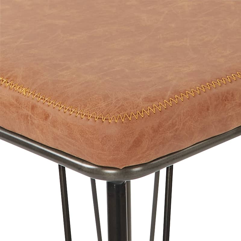 Mayson 26" Counter Stool with Industrial Steel Finish - 2 Pack