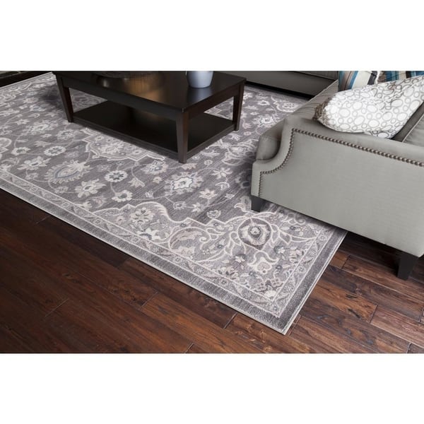 Concord Global Lara Cara Grey Round Rug 7 10 X Concord Global Lara Cara Grey Round Rug