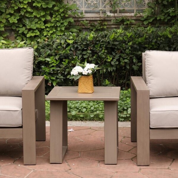 24 inch outdoor end table