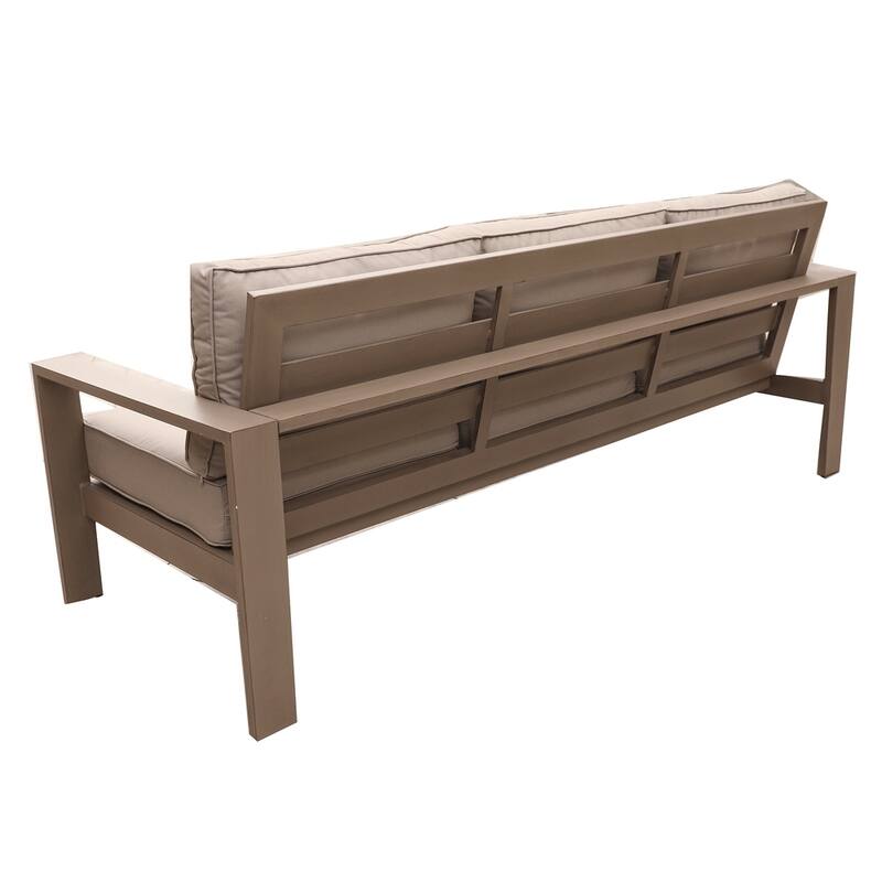 Katalla Luxury Aluminum Outdoor Sofa with Cushion by Havenside Home