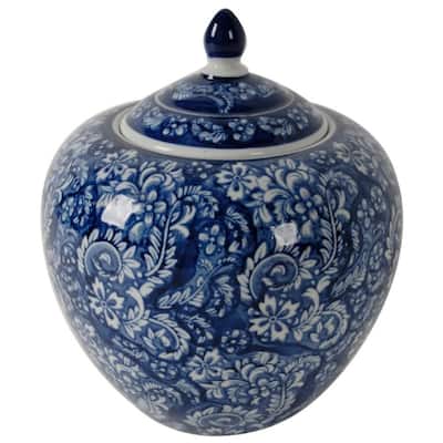 Grand Deluxe Ceramic Jar, Blue