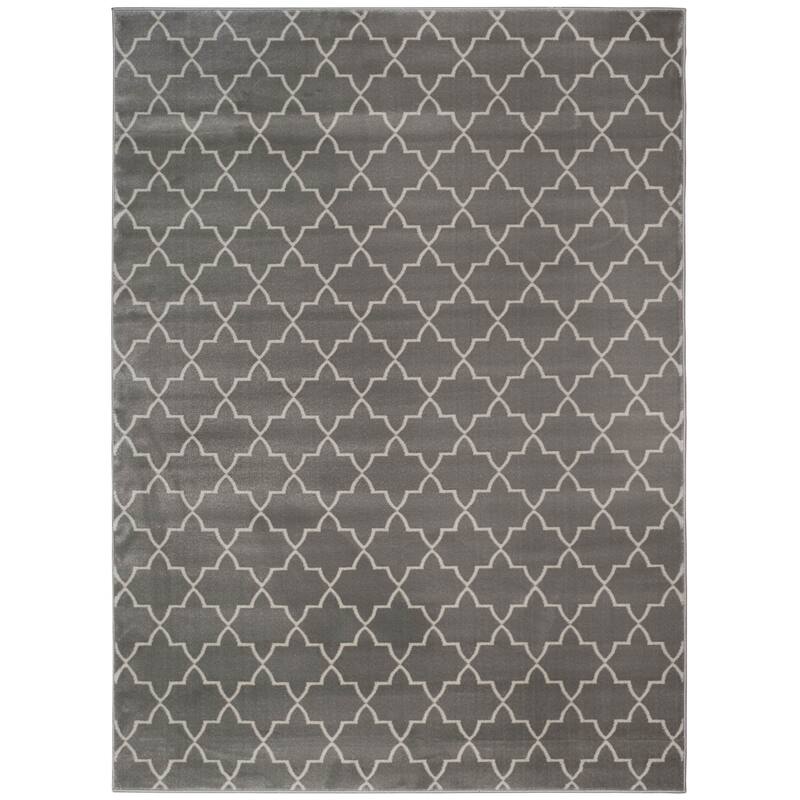 Admire Home Living Plaza Modern Contemporary Geometric Pattern Area Rug