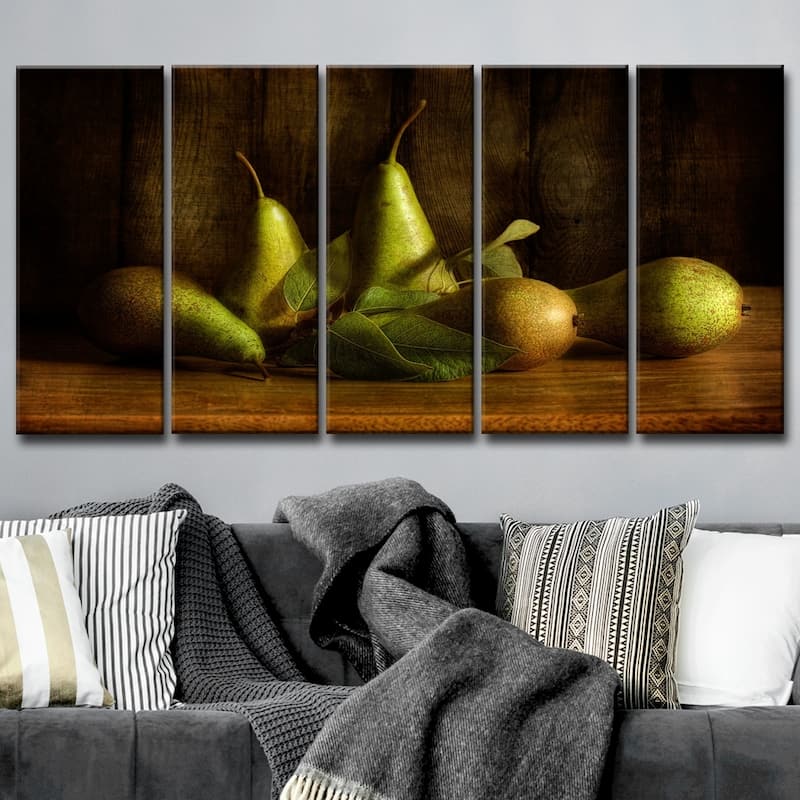 Ready2HangArt 'Pears' 5-Pc Canvas Wall Décor Set