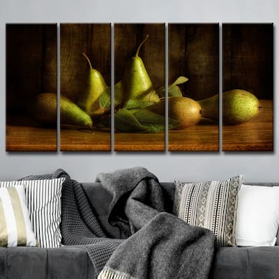 Ready2HangArt 'Pears' 5-Pc Canvas Wall Décor Set