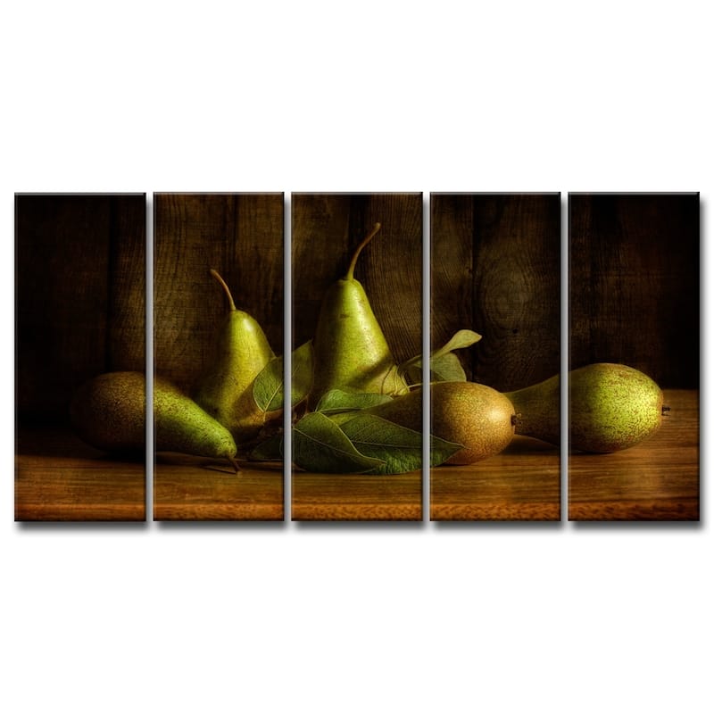 Ready2HangArt 'Pears' 5-Pc Canvas Wall Décor Set