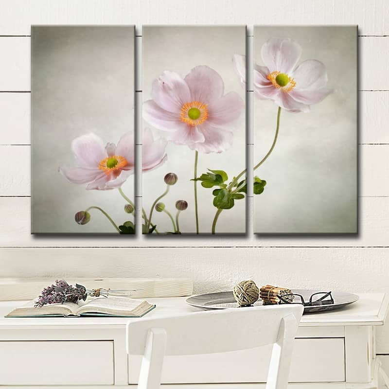 Ready2HangArt 'Anemones' 3-Pc Canvas Wall Décor Set