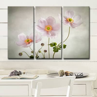 Ready2HangArt 'Anemones' 3-Pc Canvas Wall Décor Set