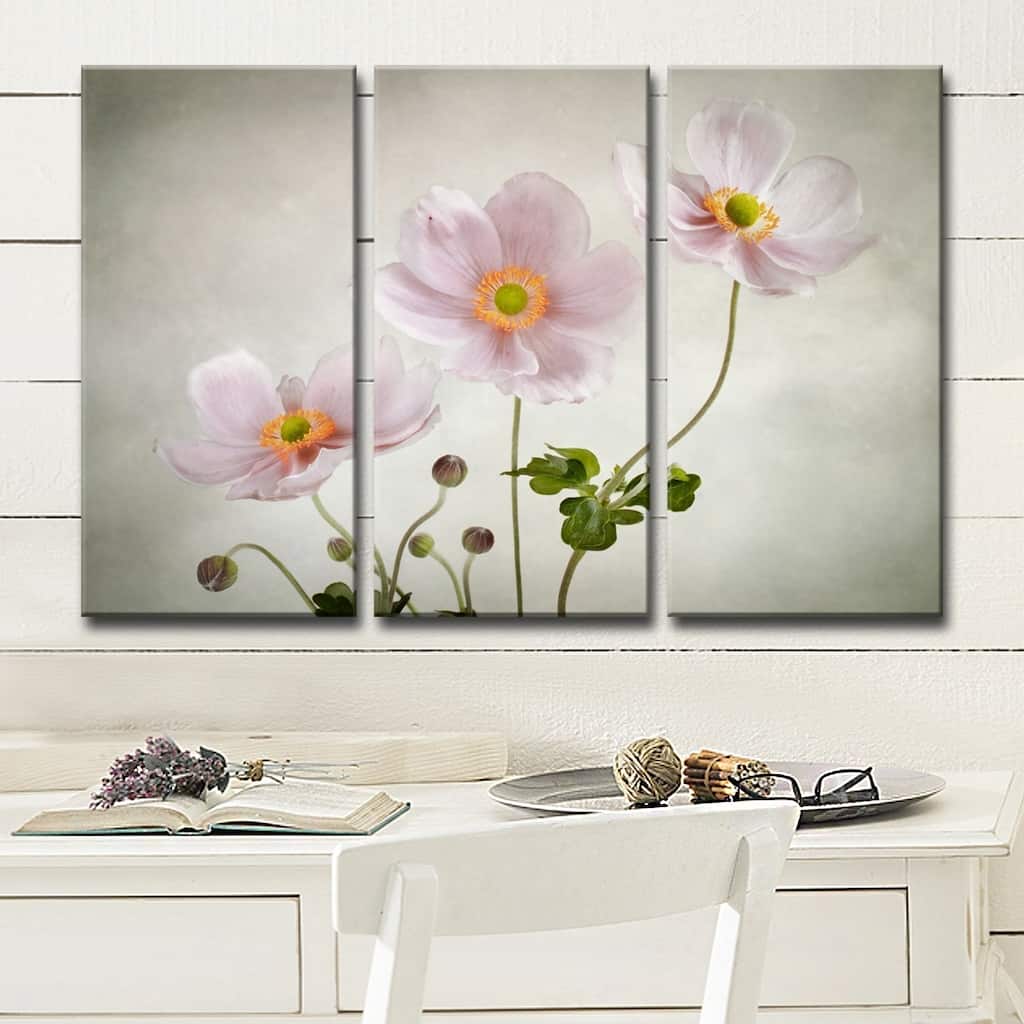 Ready2HangArt 'Anemones' 3-Pc Canvas Wall Décor Set