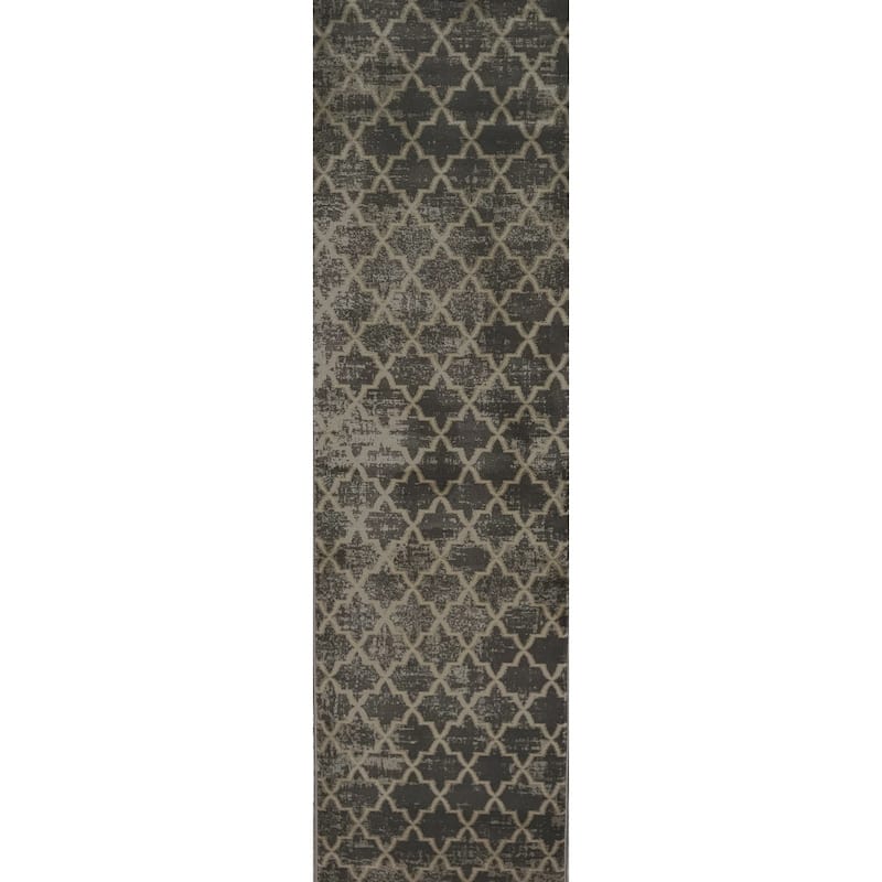 Admire Home Living Plaza Modern Contemporary Geometric Pattern Area Rug
